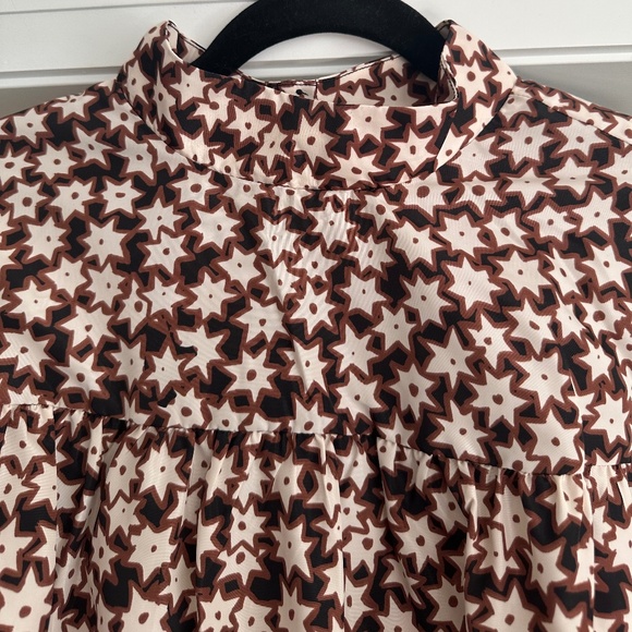 BY ANTHROPOLOGIE 3/4-Sleeve Mock-Neck Swing Mini Dress - Size XL - Picture 8 of 16